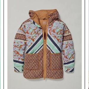 Free People - Pria Printable Packable Puffer Jacket - Prism Stitch